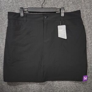NWT Eddie Bauer Adventurer 2.0 Skort Athletic‎ Upf 50 Stretch Womens 14 Black